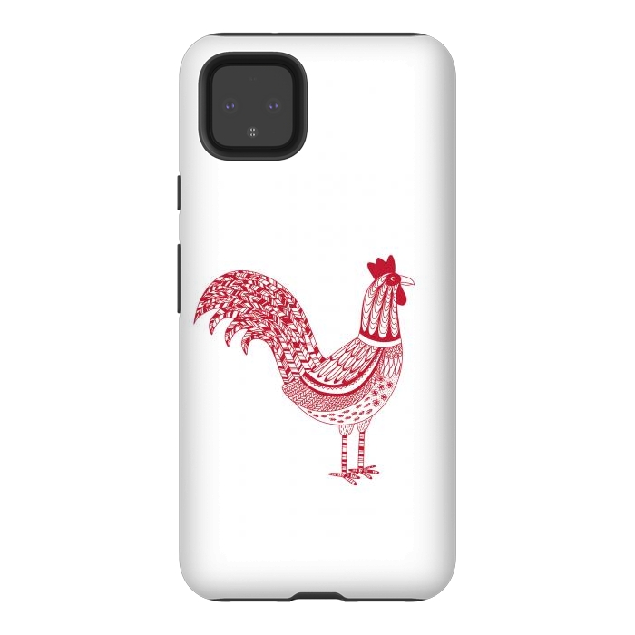Pixel 4XL StrongFit The Most Magnificent Rooster in the Chicken Coop by Nic Squirrell
