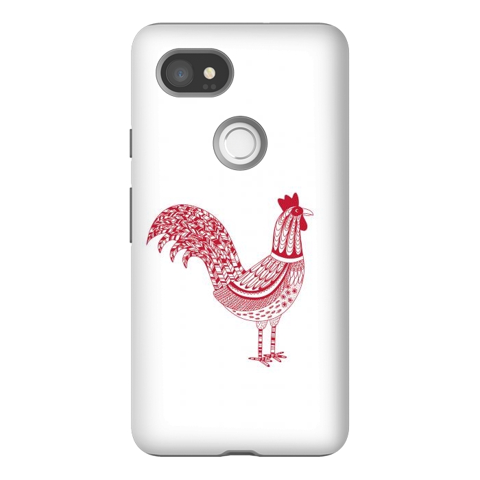 Pixel 2XL StrongFit The Most Magnificent Rooster in the Chicken Coop by Nic Squirrell