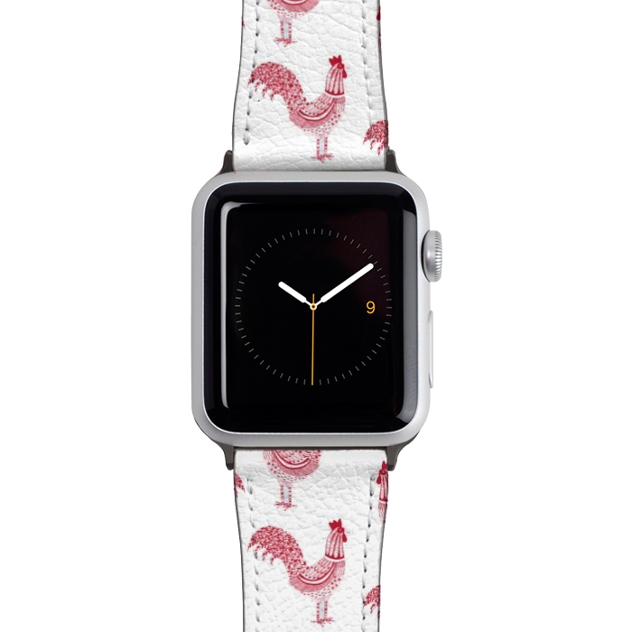 Watch 42mm / 44mm Strap PU leather The Most Magnificent Rooster in the Chicken Coop by Nic Squirrell