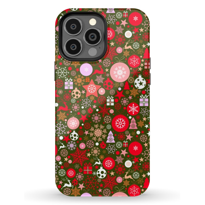 iPhone 13 Pro Max StrongFit Christmas Decorative Backdrops by ArtsCase