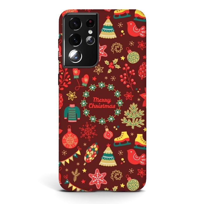 Galaxy S21 ultra StrongFit Christmas Decoration by ArtsCase