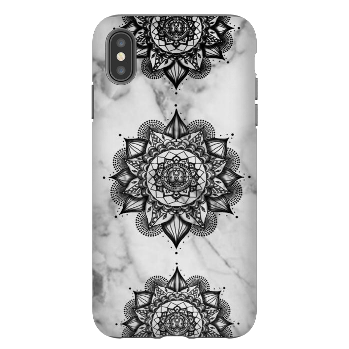 iPhone Xs Max StrongFit Cute Flower Mandala by CAS