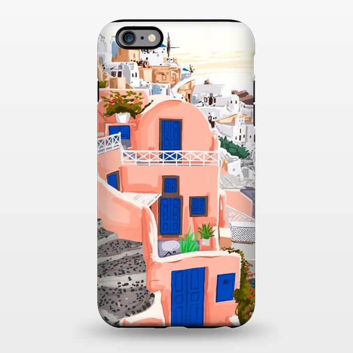 iPhone 6/6s plus StrongFit Santorini Greece Architecture by Uma Prabhakar Gokhale