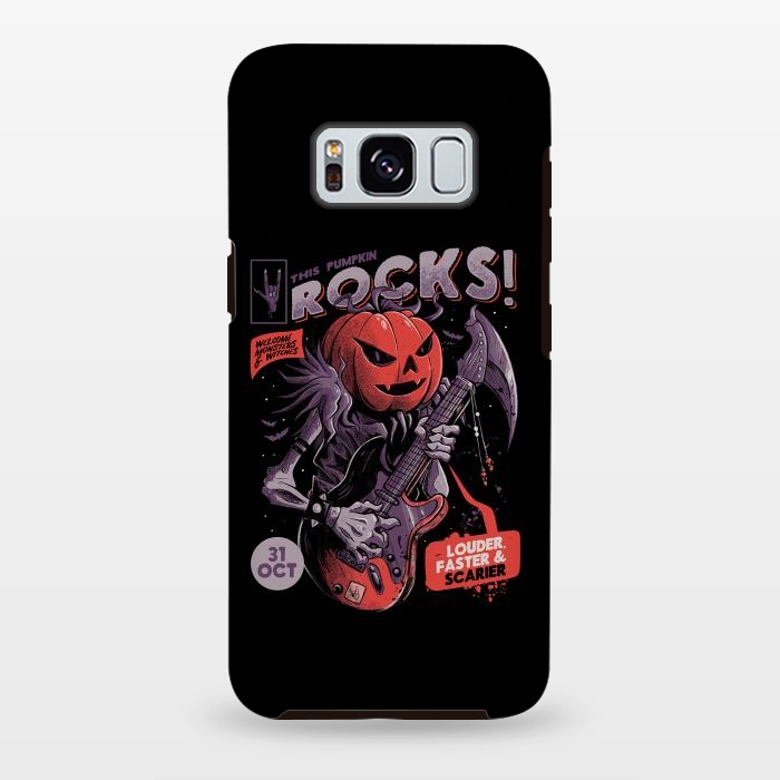 Galaxy S8 plus StrongFit Rock Pumpkin by eduely
