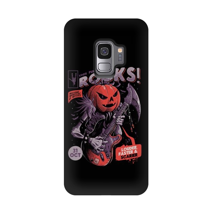 Galaxy S9 StrongFit Rock Pumpkin by eduely