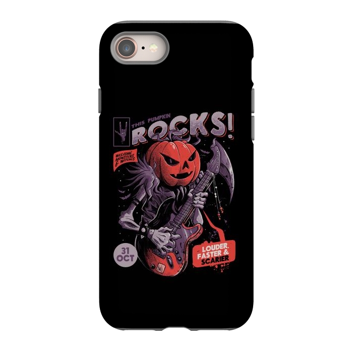 iPhone 8 StrongFit Rock Pumpkin by eduely