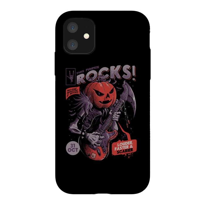 iPhone 11 StrongFit Rock Pumpkin by eduely