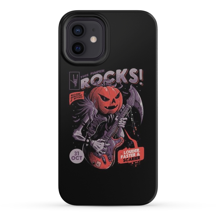 iPhone 12 mini StrongFit Rock Pumpkin by eduely