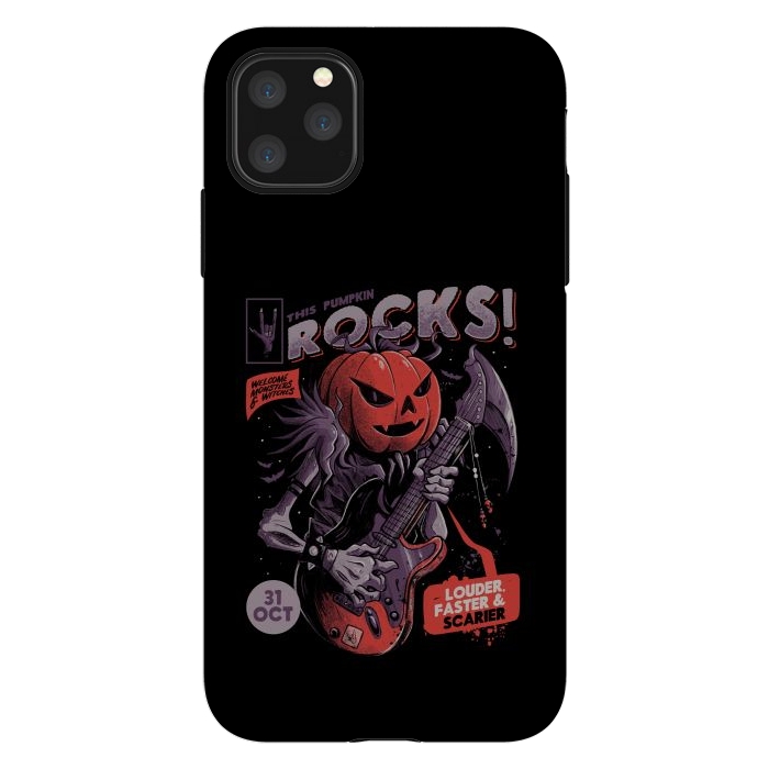 iPhone 11 Pro Max StrongFit Rock Pumpkin by eduely