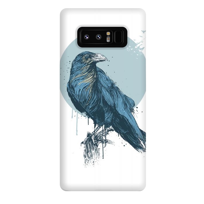 Galaxy Note 8 StrongFit Blue crow by Balazs Solti