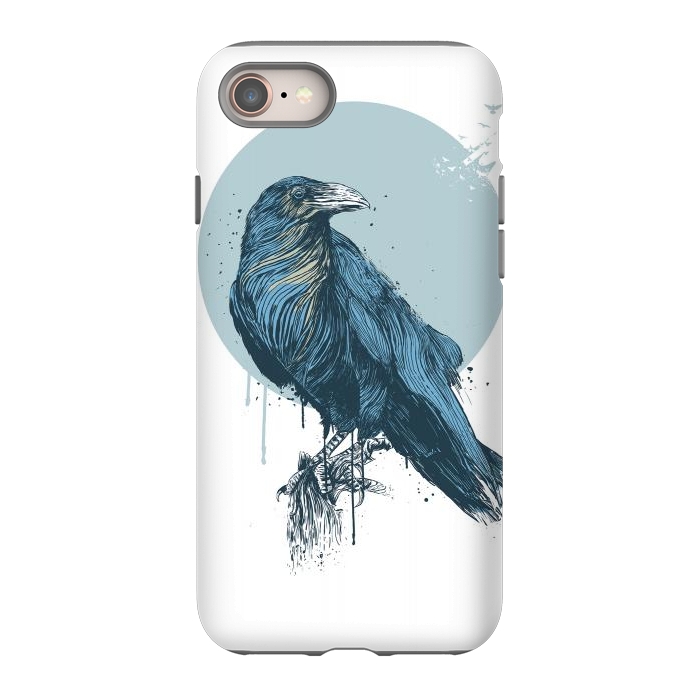 iPhone 8 StrongFit Blue crow by Balazs Solti