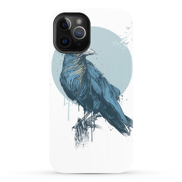 iPhone 12 Pro StrongFit Blue crow by Balazs Solti