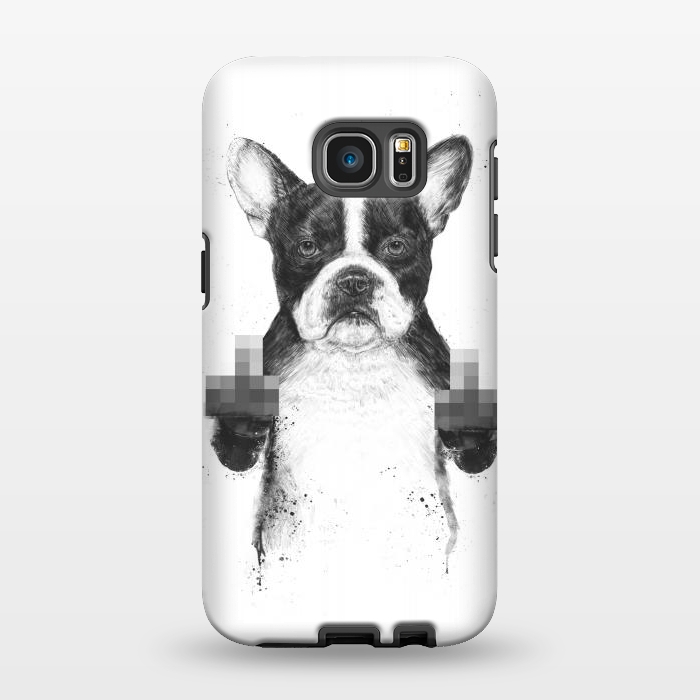 Galaxy S7 EDGE StrongFit Censored dog by Balazs Solti