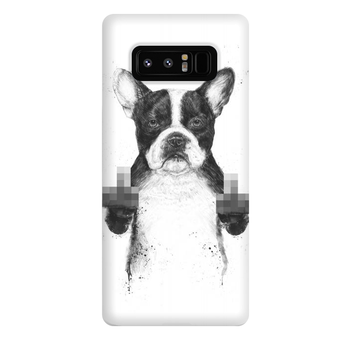 Galaxy Note 8 StrongFit Censored dog by Balazs Solti