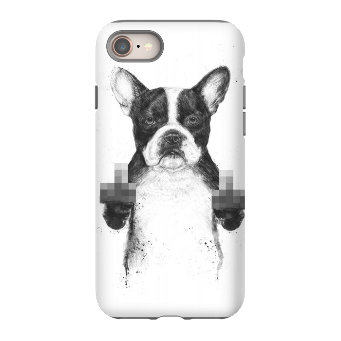 iPhone 8 StrongFit Censored dog by Balazs Solti