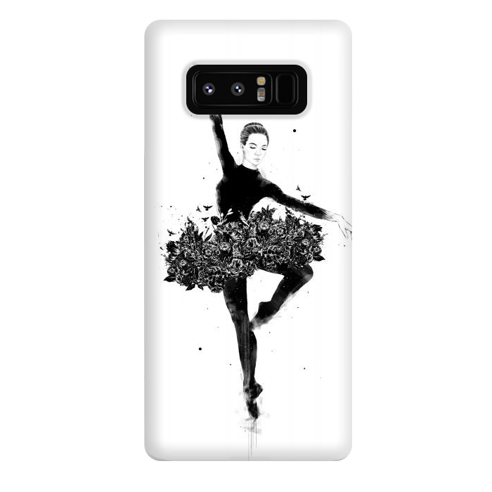 Galaxy Note 8 StrongFit Floral dance by Balazs Solti