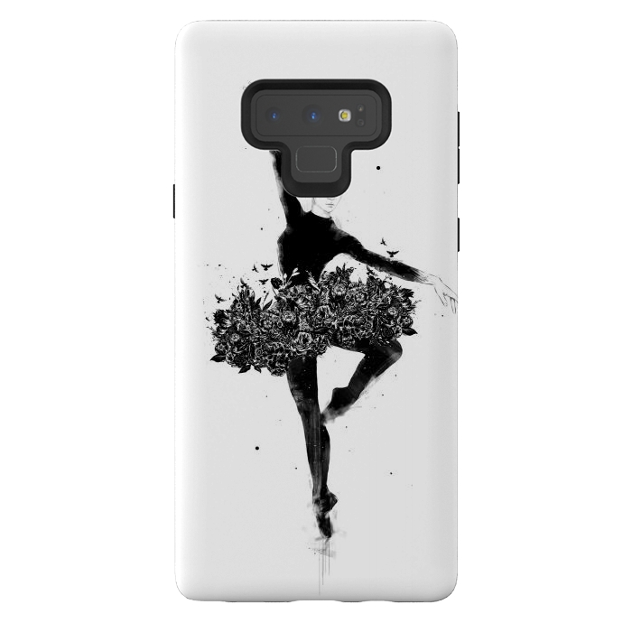 Galaxy Note 9 StrongFit Floral dance by Balazs Solti