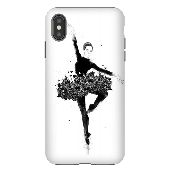 iPhone Xs Max StrongFit Floral dance by Balazs Solti