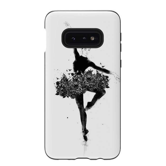 Galaxy S10e StrongFit Floral dance by Balazs Solti