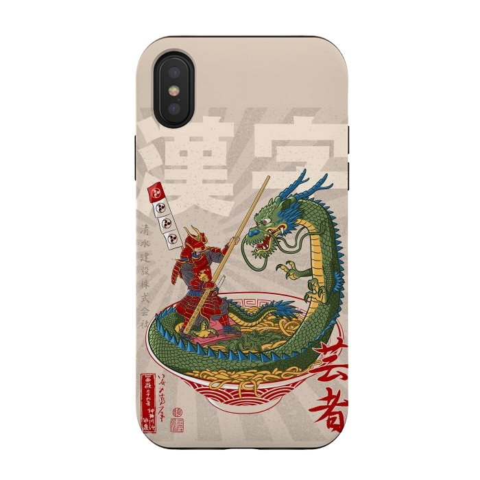 iPhone Xs / X StrongFit Samurai dragon ramen by Alberto