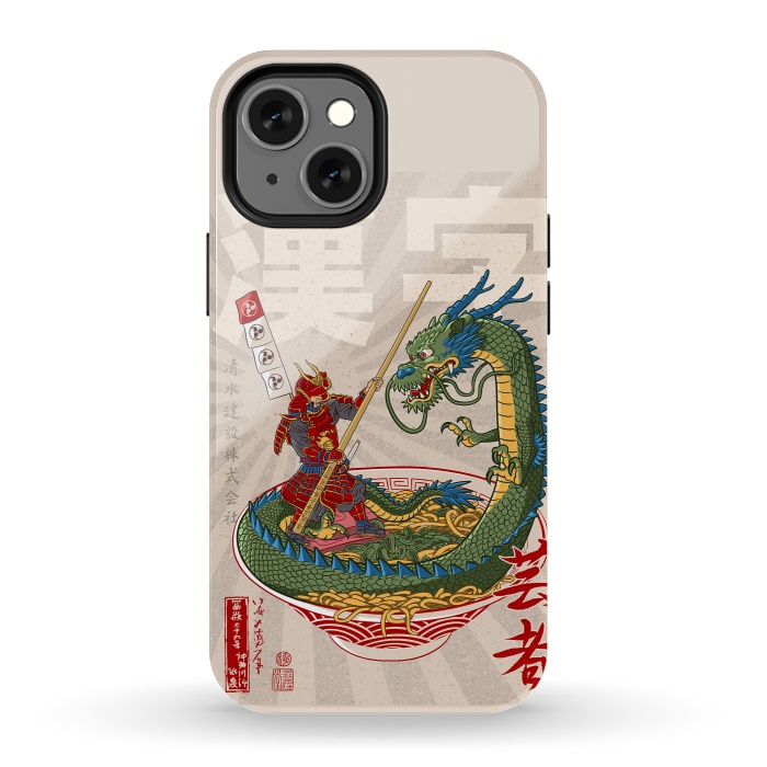 iPhone 13 mini StrongFit Samurai dragon ramen by Alberto