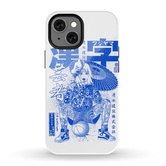 iPhone 13 mini StrongFit Ramen geisha basketball by Alberto
