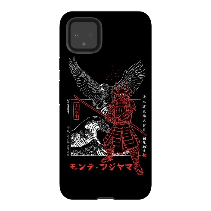 Pixel 4XL StrongFit Samurai eagle wave by Alberto