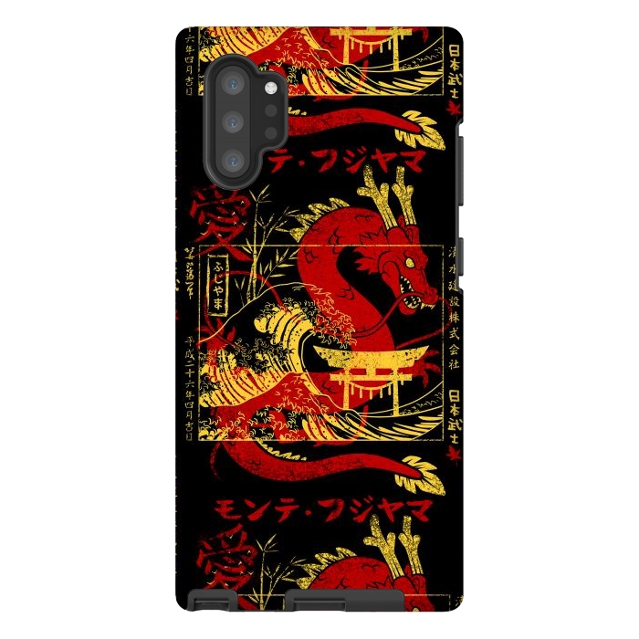 Galaxy Note 10 plus StrongFit Red chinese dragon gold by Alberto