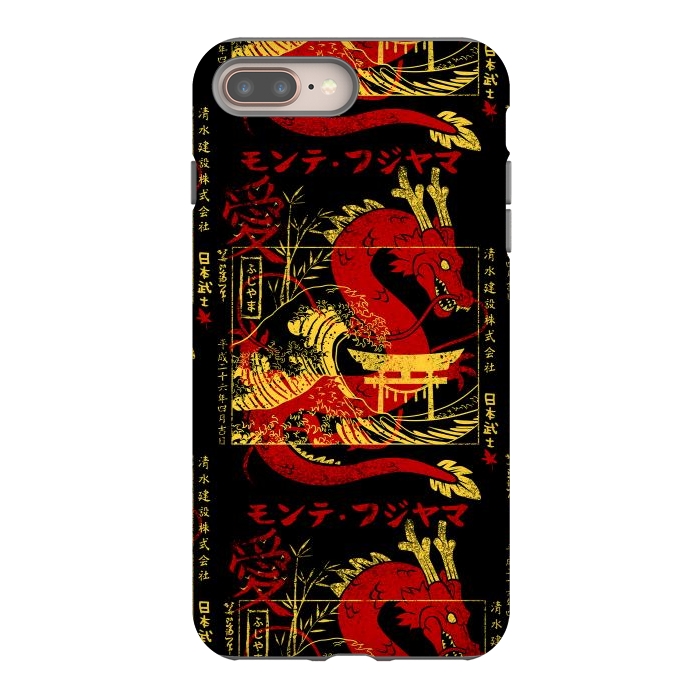 iPhone 7 plus StrongFit Red chinese dragon gold by Alberto