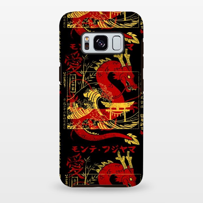 Galaxy S8 plus StrongFit Red chinese dragon gold by Alberto