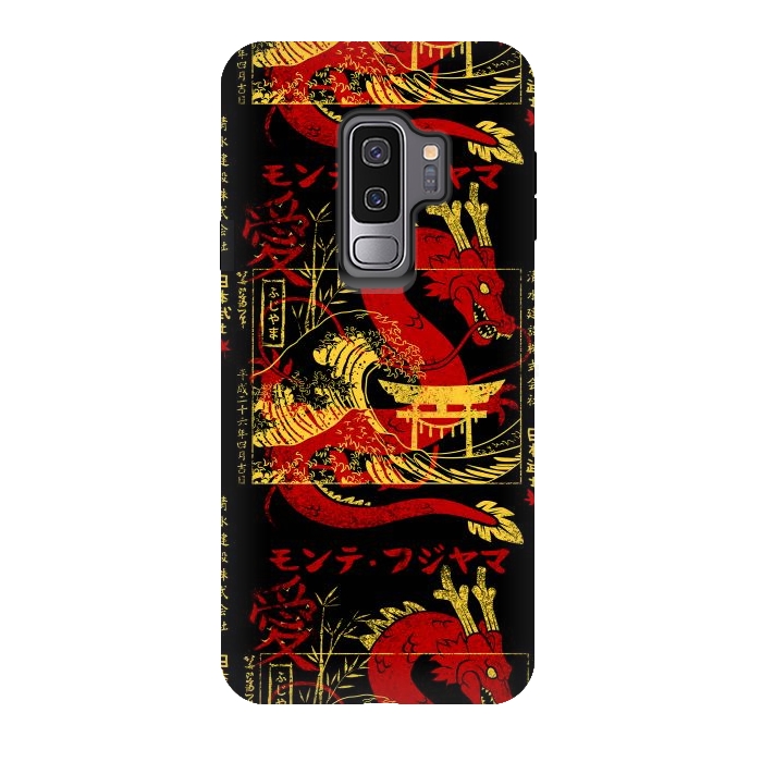 Galaxy S9 plus StrongFit Red chinese dragon gold by Alberto