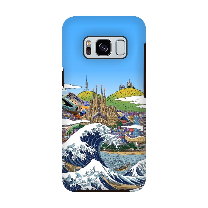 Galaxy S8 StrongFit The great wave in Barcelona by Alberto