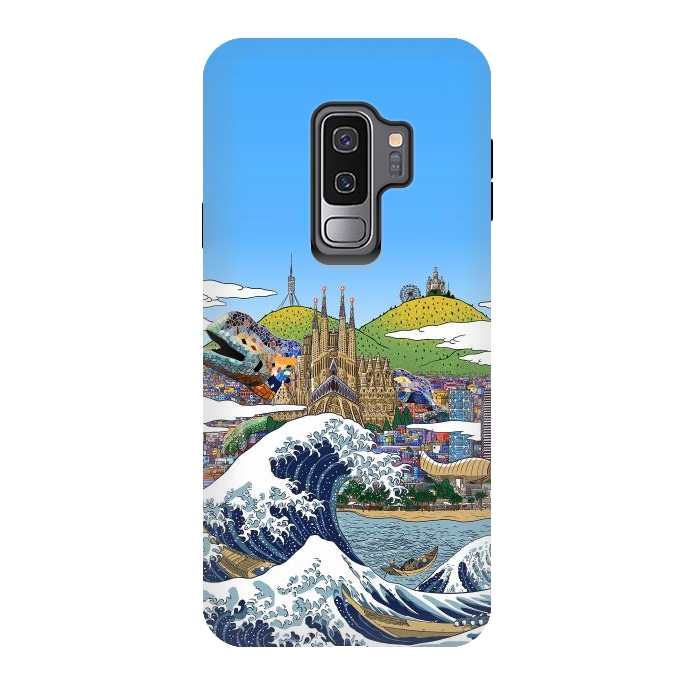 Galaxy S9 plus StrongFit The great wave in Barcelona by Alberto