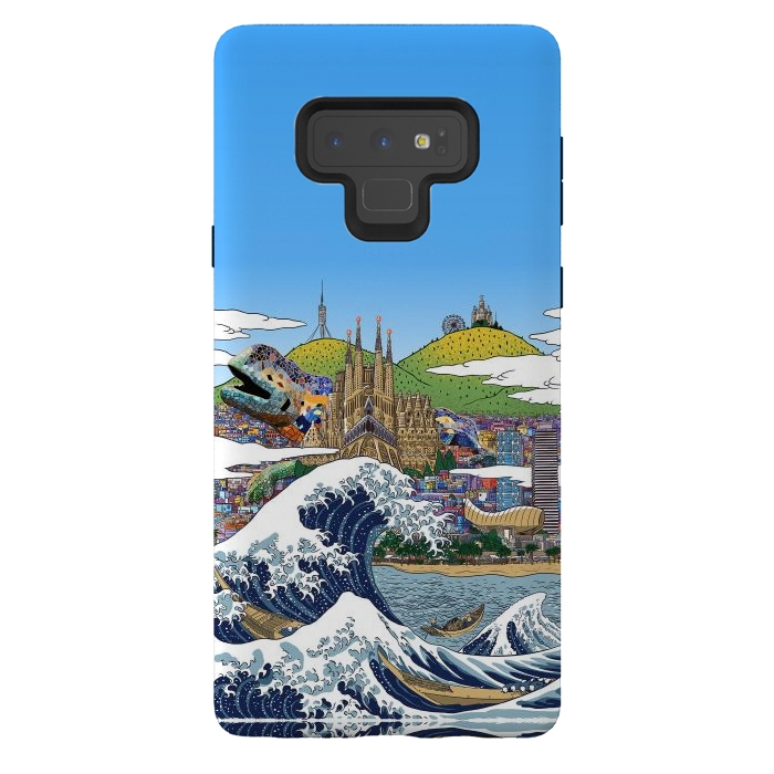 Galaxy Note 9 StrongFit The great wave in Barcelona by Alberto