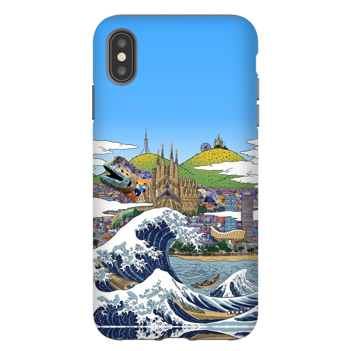 iPhone Xs Max StrongFit The great wave in Barcelona by Alberto