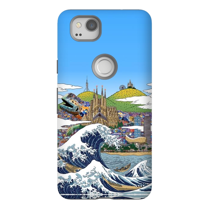 Pixel 2 StrongFit The great wave in Barcelona by Alberto
