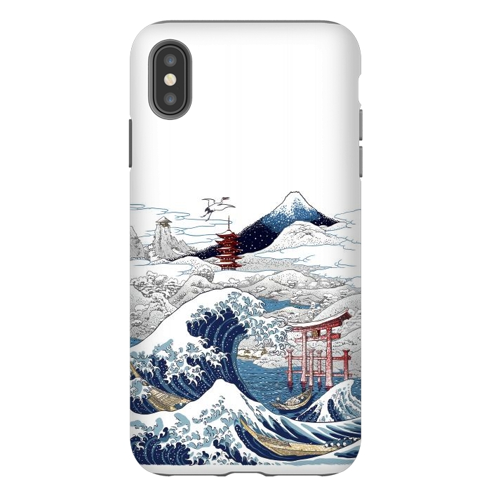 iPhone Xs Max StrongFit Winter wave in japan by Alberto