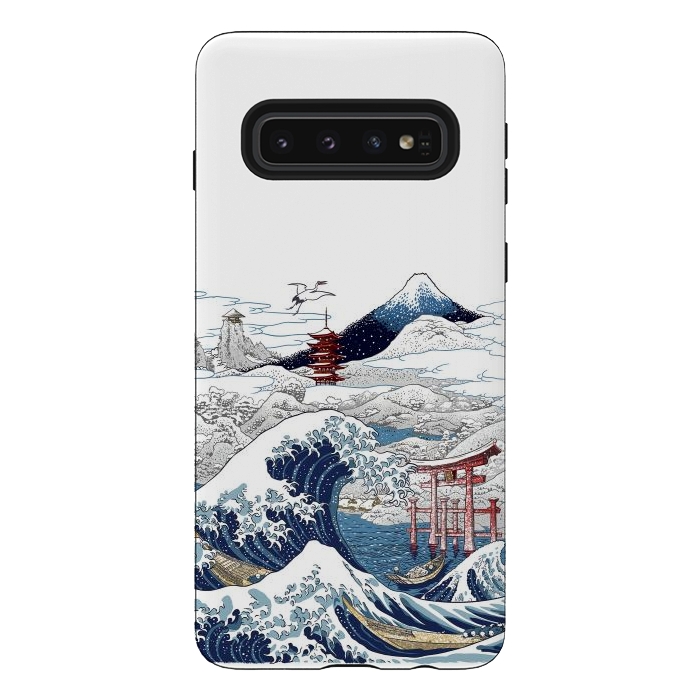 Galaxy S10 StrongFit Winter wave in japan by Alberto
