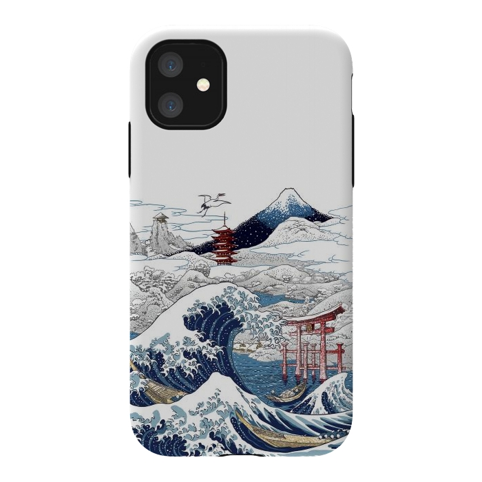 iPhone 11 StrongFit Winter wave in japan by Alberto