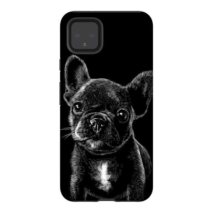 Pixel 4XL StrongFit Pug dog by Alberto