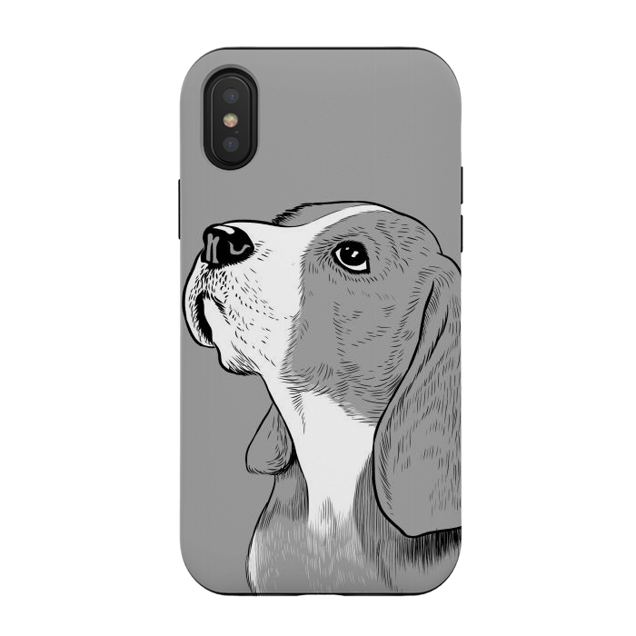 iPhone Xs / X StrongFit Beagle dog by Alberto