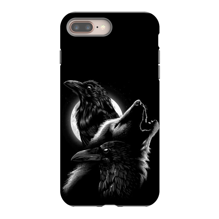 iPhone 8 plus StrongFit Wolf crow by Alberto