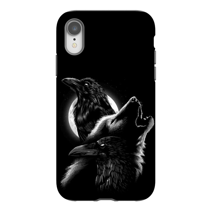 iPhone Xr StrongFit Wolf crow by Alberto