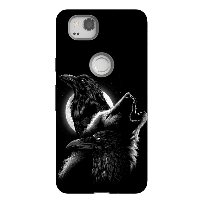Pixel 2 StrongFit Wolf crow by Alberto