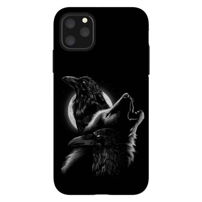 iPhone 11 Pro Max StrongFit Wolf crow by Alberto