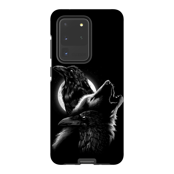Galaxy S20 Ultra StrongFit Wolf crow by Alberto