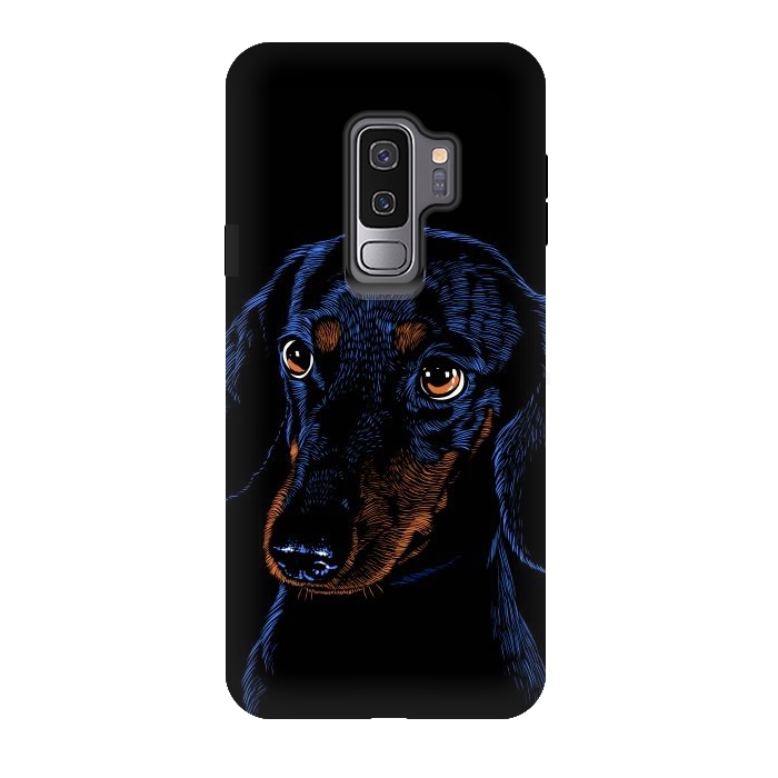 Galaxy S9 plus StrongFit Dachshund puppies dog by Alberto