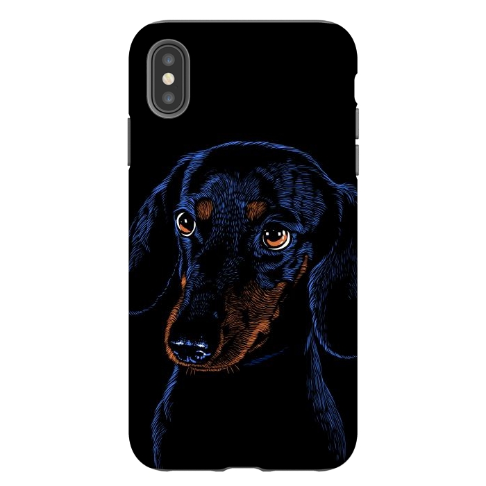 iPhone Xs Max StrongFit Dachshund puppies dog by Alberto