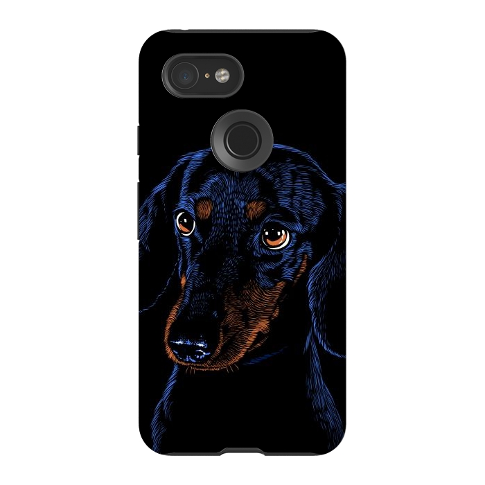 Pixel 3 StrongFit Dachshund puppies dog by Alberto