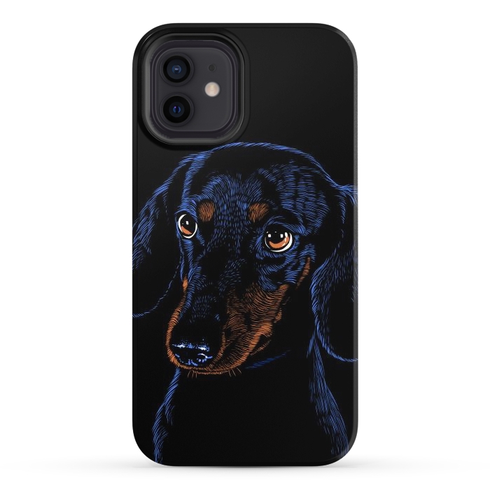 iPhone 12 StrongFit Dachshund puppies dog by Alberto